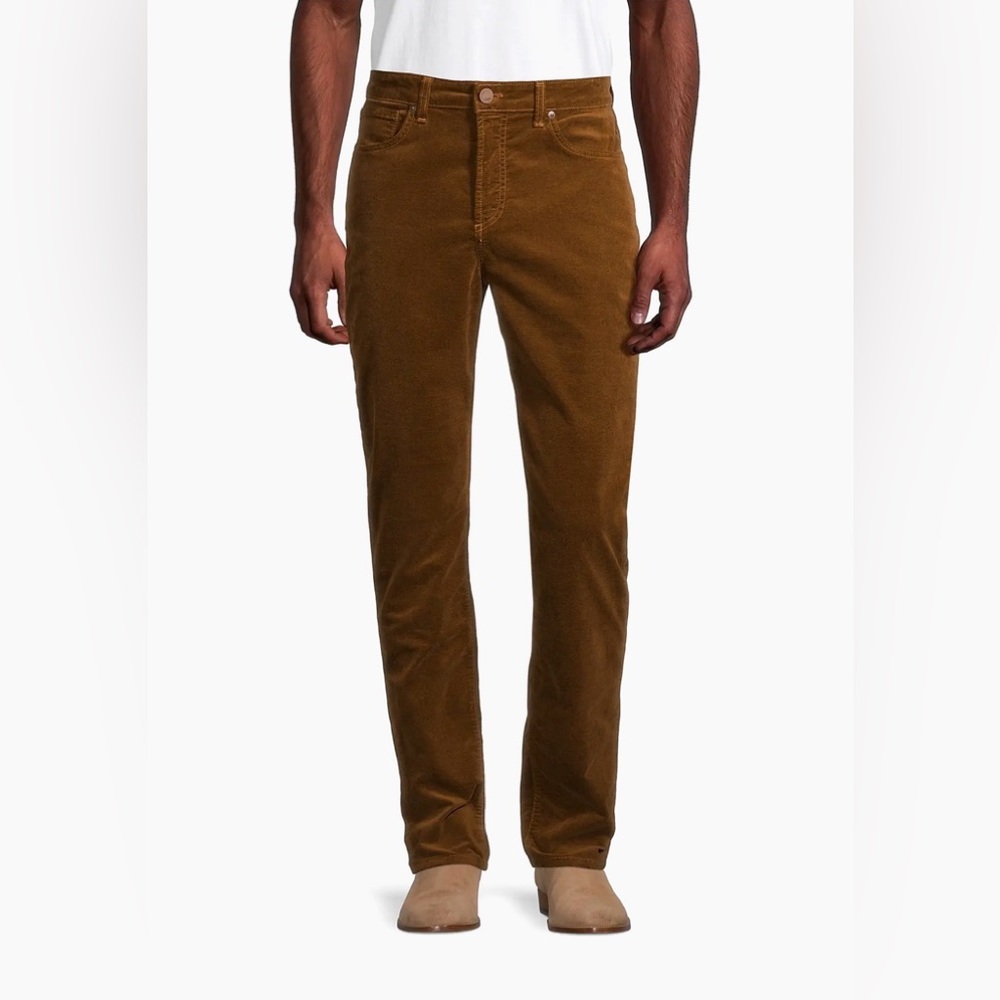 Monfrere Brando Slim-Fit Velvet Chestnut Pants‎